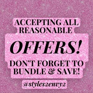 I CAN’T SAY YES, IF YOU DON’T MAKE AN OFFER! 
NEVER HURTS TO ASK!😘